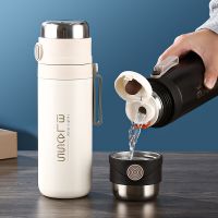 hot【DT】 680ML Bottle With Lid Cup Double-layer Flask Lifting Rope