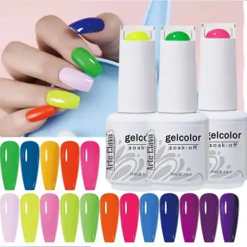Buy Noy 6ml Nail Paint Polishes 12 different Colors Gift For Her (Pearly  white, Green, Neon Pink, Violet, Bright Pink, Peach, Purple, Brick Red, Pink,  Peach, Nude, Red) Online at Low Prices