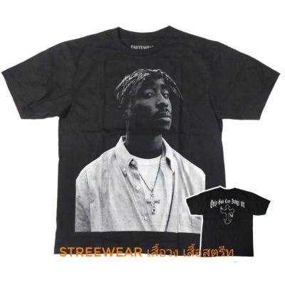 👕2pac tshirt เสื้อยืด  tupac shakur hiphop t-shirts street style