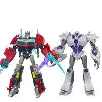 ของเล่นตุ๊กตาขยับแขนขาได้หม้อแปลงไพร์มไซเบอร์เวิร์สคอมมานเดอร์คลาส Megatron ออปติมัสไพรม์กั้นหัวเหล็กแม็กนัสแม็กนัส