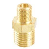 M8 M10 M12 M14 M16 M18 M20 Metric x 1/8" 1/4" 3/8" 1/2" 3/4" BSP Male Brass Hex Nipple Pipe Fitting Connector Coupler Wires Leads Adapters