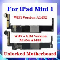 สำหรับเมนบอร์ดรุ่น1 Ipad Mini รุ่น A1432 + ซิมเวอร์ชันไม่ A1454 A1455แผงชิป16GB/32GB/64GB