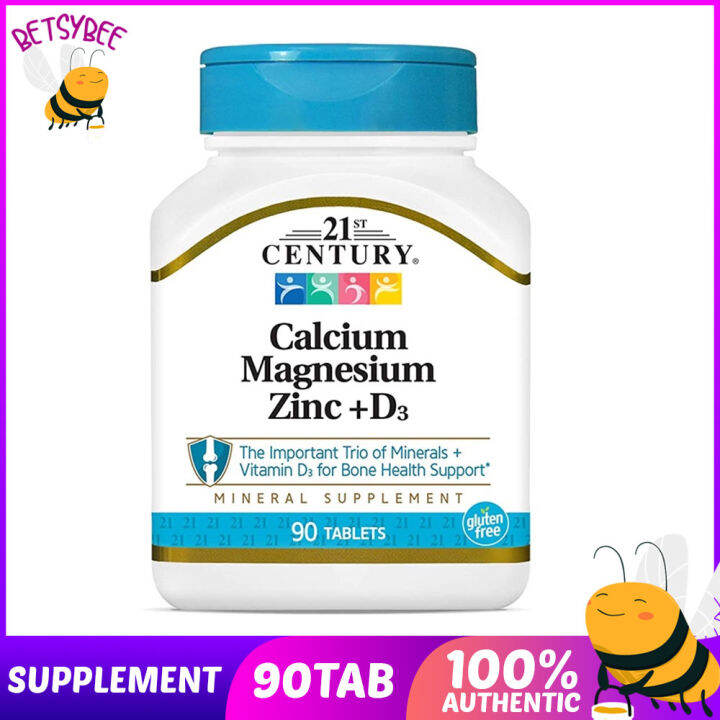 21st Century Calcium Magnesium Zinc D3 90 Tablets | Lazada PH