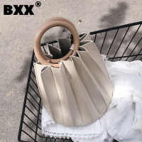 [BXX] Mini PU Leather Plated Crossbody Bucket Bags For Women Spring Shoulder Handbags Female Travel Cross Body Bag HM770