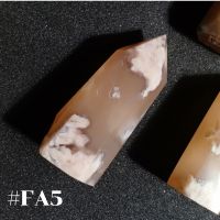 FA5 ซากุระอาเกต Sakura Agate ทรงแท่ง #point #tower ฐานกว้าง สูง 6.8 cm หินธรรมชาติ อัญมณีแท้