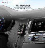 Yesido Wireless Bluetooth 5.0 AUX รถ FM Transmitter Audio Adapter แฮนด์ฟรี MP3 Player ชุด วิทยุ Modulator สนับสนุนการ์ด TF