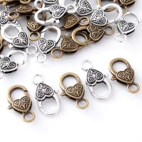 【CW】 10Pcs Alloy Buckle Pattern Clasps for Jewelry Making Chain Findings Closure Fastener Components