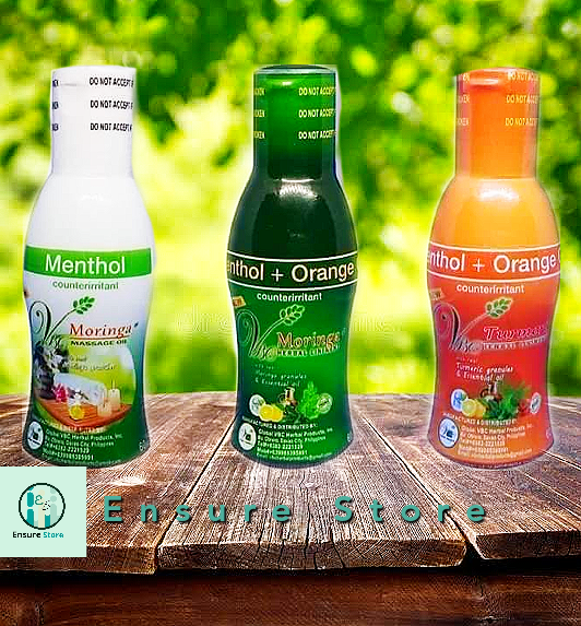 Moringa VBC Herbal Liniment Oil 60ML Menthol and Orange (GREEN