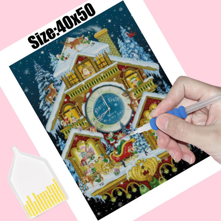 full-squareround-diamond-embroidery-christmas-clock-5d-diamond-painting-rhinestone-mosaic-home-decor-gift-ax2965