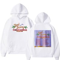 Bad Bunny Tour Hoodie Streetwear White Clothing Men Oversized Hoodies Regular Mens Casual Loose Hoody Sweatshirt Size XS-4XL