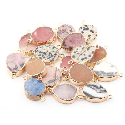 【cw】 Stone Pendants Drop Exquisite accessories for Necklace or Jewelry Making Size 35 x25x7 mm ！