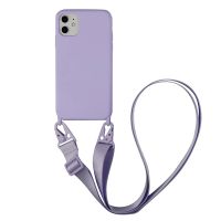 Crossbody เคสโทรศัพท์มือถือแบบโซ่,สำหรับ iPhone 12 11 Pro XS MAX XR 6 7 8 Plus SE สายคล้องคอซิลิโคนเทป