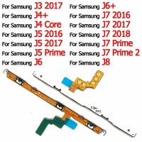 Samsung Galaxy J3 2017 J4แกน J5 2016 J6บวก J6 + J7นายก2 J8 2018 ปุ่มด้านข้างเดิมสำหรับ ปริมาณปุ่มเปิดปิดสายเคเบิลงอได้