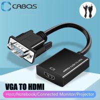 [LUNA electronic accessories] Cabos ตัวแปลงสายเคเบิลที่รองรับ VGA เป็น HDMI พร้อมเอาต์พุตเสียง VGA HD 1080P Extender Adapter สำหรับแล็ปท็อปพีซีไปยัง HDTV Projector Ps4