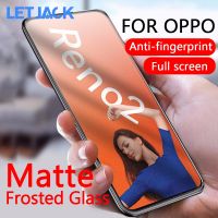 [CNIU digital accessories] ไม่มีลายนิ้วมือเต็มรูปแบบ Matte Frosted กระจกนิรภัยสำหรับ OPPO Reno 2 2Z 10X ซูม A3 A7X AX5s A5 A9 2020 A1K Realme 3 5 7 8 Pro