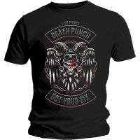 Five Finger Death Punch Unisex Tee: Biker Badge