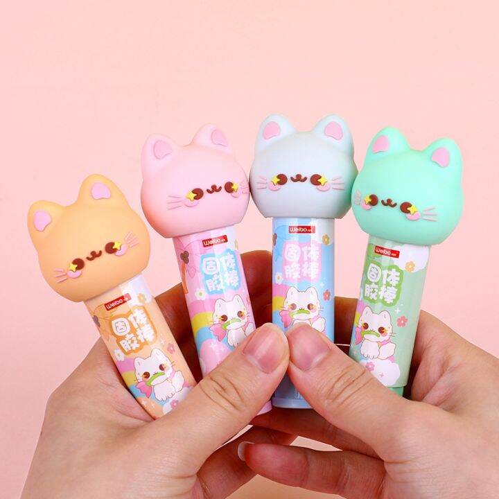 kawaii-cats-pva16pcs-solid-adhesive-small-office-supplies-cartoon-9g-glue-stick-student-essential-stationery-for-school-start