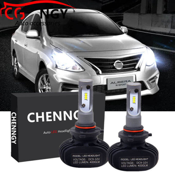 FOR Nissan Almera (N17), year 20132020 CG LED Headlamp HeadLight Bulbs Kit Replace Halogen set