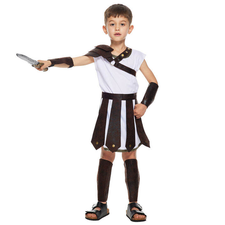 Child Cheap Roman Empire Warrior Halloween Boys Costume Medieval 