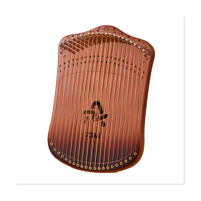 ZANI Small Harp Fingered Stringed Organ 17 Tone Lyre Beech A-Hole Box Style Easy to Use