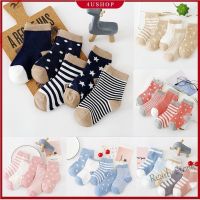 【hot sale】 ✌₪ C10 5 Pairs Baby Socks Boy Girl Cartoon Cotton Socks NewBorn Infant Toddler Kids Soft Floor Socks 0-6 Years Old