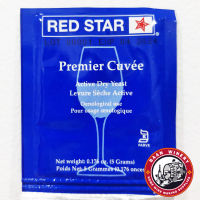 ยีสต์หมักไวน์ ยีสต์ทำไวน์ ผง ยีสต์ หมัก ทำ ไวน์ RED STAR PREMIER CUVEE ซองสีน้ำเงิน 1 ซอง บรรจุ 5 กรัม ของแท้ พร้อมส่ง สินค้าใหม่ หมดอายุ 2024