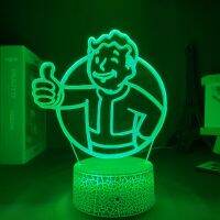 เกม Fallout มังงะ Pip Boy Motion Sensor Light ของขวัญวันวาเลนไทน์สำหรับแฟนโคมไฟ LED อะคริลิค Led แผงไฟ