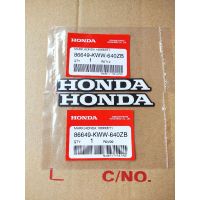 (promotion++) สติ๊กเกอร์แท้HONDA ขนาด100มม.ติดครอบตัวถีงเวฟ110iรุ่นปี2009-2018,แพค2ชิ้นติดซ้ายขวา 86649KWW640ZB สุดคุ้มม อะไหล่ แต่ง มอเตอร์ไซค์ อุปกรณ์ แต่ง รถ มอเตอร์ไซค์ อะไหล่ รถ มอ ไซ ค์ อะไหล่ จักรยานยนต์