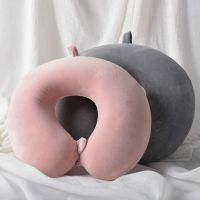 Memory foam u shaped pillow Slow rebound Neck pillow Nap Airplane pillow travel Cartoon memory u shaped headrest long trip