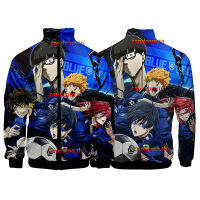 COD New Anime BLUE LOCK Isagi Yoichi/Reo Mikage/Kunihami Rensuke/Chigiri Hyoma Vertical Collar Zipper Clothing Japanese Mens Fashion Womens Loose Sweater Unisex Casual Long  Sleeve  Jacket Top Cosplay