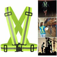 New Reflective Vest with Reflector Bands Reflective Running Gear for Men and Women Night Walking Biking Safety Straps Universal