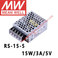 Mean Well RS-15-5แหล่งจ่ายไฟสลับเอาต์พุตเดี่ยว Acdc 15W3A5V ร้านค้าออนไลน์ Meanwell