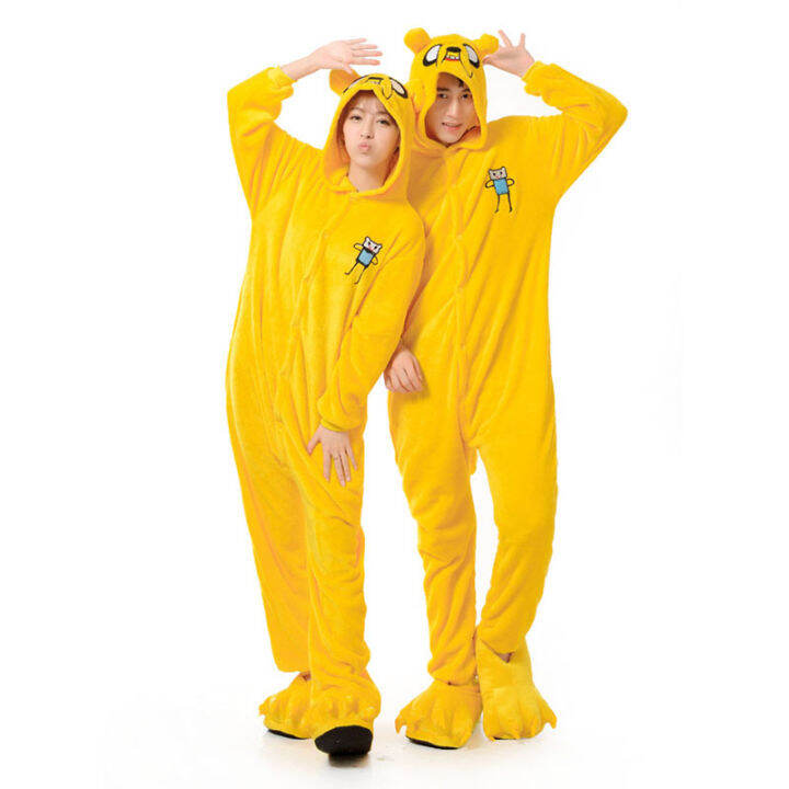 jake-onesie-kigurumis-yellow-dog-pajama-women-adult-soft-warm-sleepwear-festival-party-outfit-winter-funny-cartoon-jumpsuit