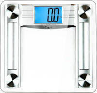 Ozeri ProMax 560 lbs / 255 kg Bath Scale, with 0.1 lbs / 0.05 kg Sensor Technology, and Body Tape Measure &amp; Fat Caliper, Silver