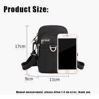 YoReAi New Men S Simple Messenger Bag Small Mobile Phone Waist Bags Casual Oxford Shoulder Package Mini Waterproof Coin Purse.กระเป๋า