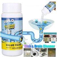 wild tornado sink &amp; drain cleaner  ผงละลายสลายไขมันผมน้ำมันสบู่ ที่อุตตันในท่อน้ำ ได้อย่างง่ายดายสมบูรณ์แบบ เพียงเทลง่อน้ำอุดตันแล้วทิ้งไว้ 15 นาที