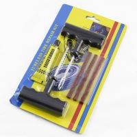 Car Truck Motorcycle Tire Repair Studding Set Tubeless Tyre Puncture Plug Strip Glue Accessories