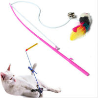 Ministar Pet กระพรวนแมว Dangle Faux เมาส์ก้านติดเชือกของเล่นเล่นสนุกตลก