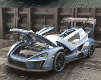 รถ Diecast ของเล่นใหม่1:32นิ้วหุ่นอัลลอยจำลองรถโลหะ Mclaren Senna ของสะสมแสงดึงถอยหลังของเล่นเด็ก