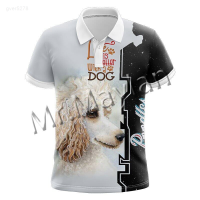 Print 2023 Fashion 3d Animal Standard Poodle Dog Men/women Leisure Polo Shirt Hipsters Cool Streetwear T-shirts Beach Shorts S-427 Unisex summer polo