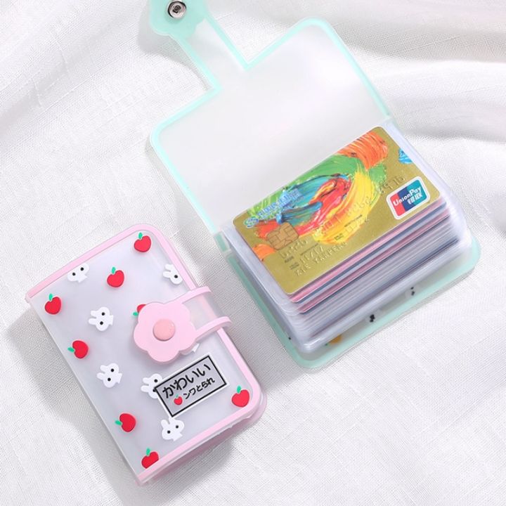 name-card-holder-book-portable-photocard-id-mini-photo-album-20-pockets-jelly-glue-home-picture-case-storage-lovely-fruit-cute