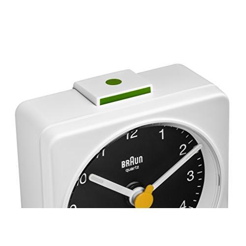 นาฬิกาปลุก-braun-นาฬิกา-bc02wb-นาฬิกาปลุกสีดำสีขาวสีขาวนาฬิกาปลุกนาฬิกาปลุกการเดินทางแบบขนาน