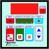 ชุดควบคุมอุณหภูมิในโรงเรือนเลี้ยงสัตว์ Climate Controller Temp TP54