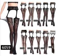 ถุงน่องสีดำ ถุงน่องตาข่าย ถุงน่องเซ็กซี่  Sexy Net Fishnet Body Stockings Fishnet Pattern