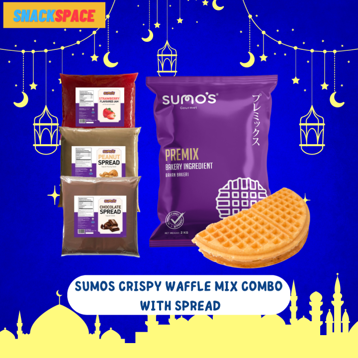 Sumo's Crispy Waffle Premix & Jam Combo Mix HALAL Lazada