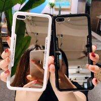 【NEW Popular】กระจก OPPO A5s A3s A12 A12e A7 F5เยาวชน F1s Reno 2 3 4G 2F 2Z A5 A9 A31 2020 A83 A59 A57 A52 A72 A92 K3สไตล์จดหมายภาษาอังกฤษกรอบแต่งหน้าฮาร์ดดิสก์โทรศัพท์กลับผ้าคลุม