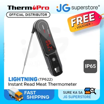  ThermoPro TP-02S Instant Read Meat Thermometer Digital Cooking  Food Thermometer with Super Long Probe for Grill Candy Kitchen BBQ Smoker  Oven Oil Milk Yogurt Temperature : Home & Kitchen