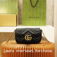 pre order Brand new authentic，GUCCI，GG Marmont matelassé leather super mini bag，crossbody bag，Shoulder Bags