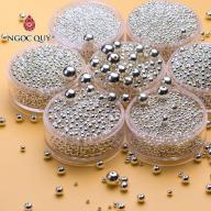 HCMCombo 5 bi bạc hạt tròn trơn _hạt cườm bạc - Ngọc Qúy Gemstones thumbnail