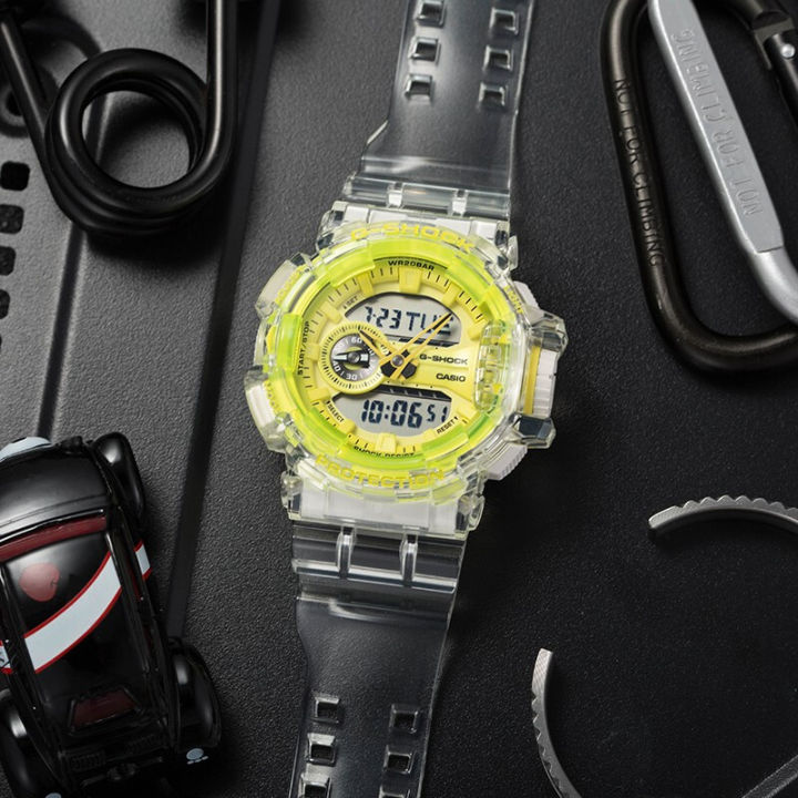 ต้นฉบับ-g-shock-ga400-ผู้ชายกีฬานาฬิกาคู่แสดงเวลา-200-เมตรกันน้ำกันกระแทกเวลาโลก-led-แสงอัตโนมัติรับประกัน-4-ปี-ga-400sk-1a9-ใหม่แท้